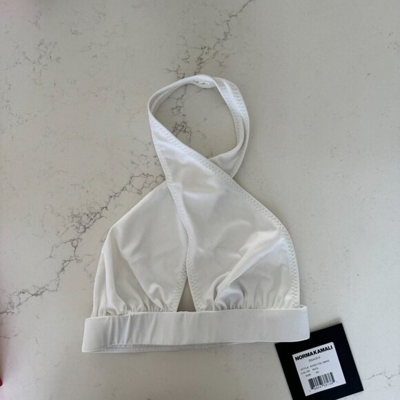 NORMA KAMALI x REVOLVE Cross Halter Bikini Top - Picture 4 of 5